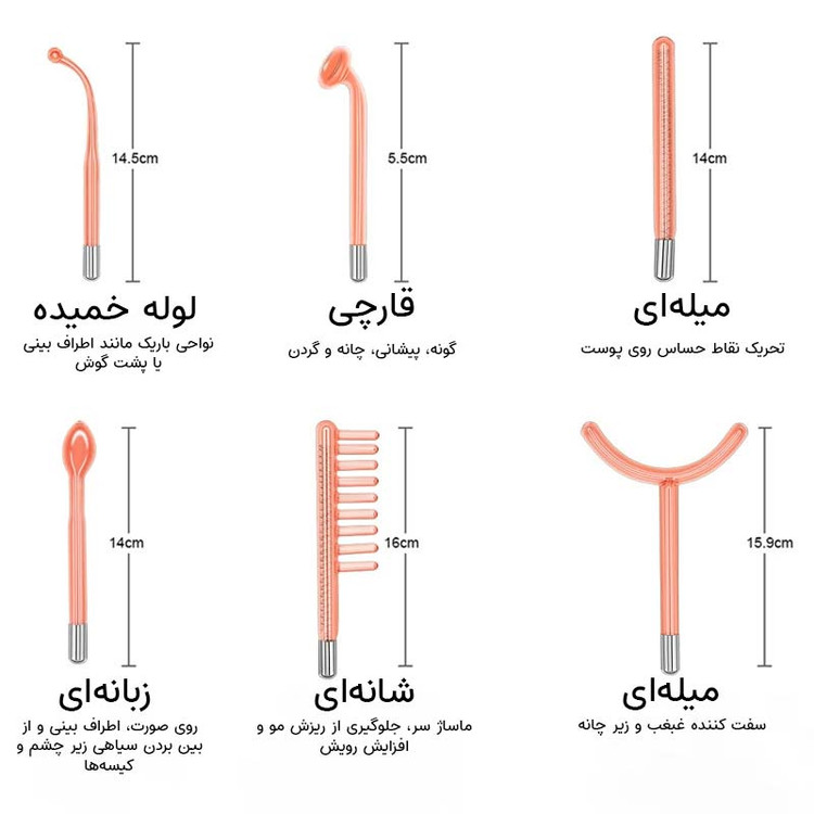دستگاه جوانسازی هایفرکوئنسی پوست و مو (4 پروب) مدل LZ-006A 30